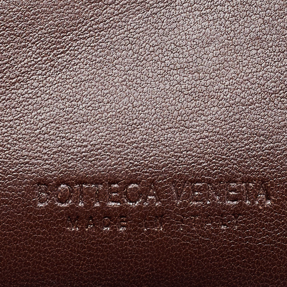 BOTTEGA VENETA Brown Intrecciato Leather Zip Card Holder - Picture 8 of 8